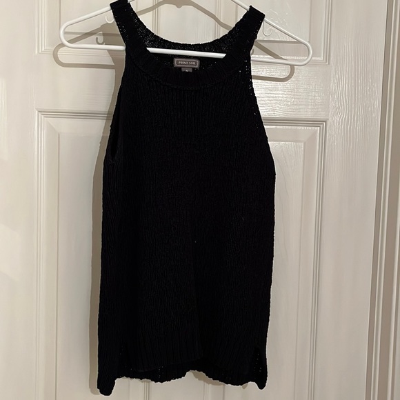 J. Crew Point Sur Black Knit Tank Top - Picture 1 of 2